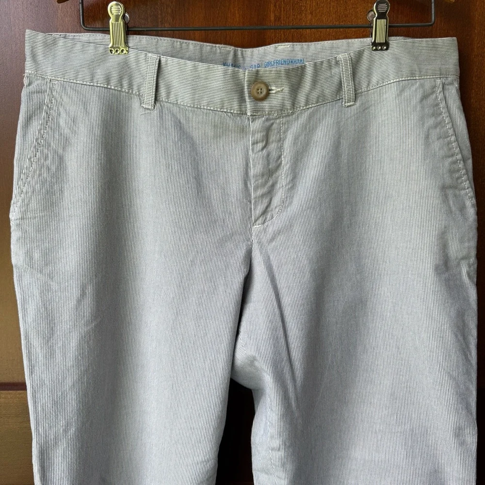 Women’s Striped Gap Girlfriend Khakis Size 10R - Picture 3 of 14